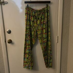 TMNT Teenage Mutant Ninja Turtles Elastic  Waist Drawstring Pajamas M Kidcore